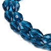 Transparent Glass Beads Strands X-EGLA-N013-T8mm-D25-3