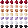 70Pcs 7 Colors Polyester Rose Flower Ornament Accessories DIY-GF0013-42-1