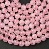 Pink Color Natural Madagascar Rose Quartz Beads Strands G-D654-6mm-2