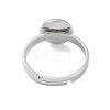 Non-Tarnish 304 Stainless Steel Adjustable Ring Components X-STAS-Z064-07P-02-3