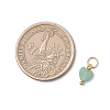Natural Mixed Gemstone Heart Charms PALLOY-JF04905-01-2