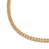 Brass Curb Chain Anklets AJEW-AN00603-3
