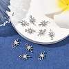 SHEGRACE Brass Clear Cubic Zirconia Charms XGRQ2O255-426P-4