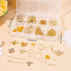 DIY Bee Dangle Earring Making Kit DIY-SC0020-43-7