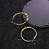 Fashionable 201 Stainless Steel Hoop Earrings SR8291-3