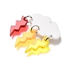 Opaque Acrylic Pendants OACR-L019-03B-2