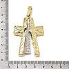 Brass Split Big Pendants KK-CBACA9B-09G-3