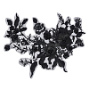 3D Flower Organgza Polyester Embroidery Ornament Accessories DIY-WH0297-20B-1