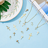 36Pcs 6 Style Long-Lasting Plated Brass Charms KK-FH0005-19-5