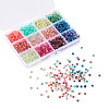 180G 12 Colors 6/0 Gradient Color Glass Seed Beads SEED-TA0001-63-3