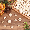 350Pcs 11 Styles Natural Wood Beads WOOD-PA0001-43-4