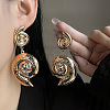 Iron Dangle Stud Earrings FS-WG0B059-19-1