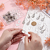 DIY 304 Stainless Steel Teardrop Dangle Earring Making Kits EJEW-UN0003-33-4