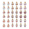  Transparent Glass Globe Pendant Sets GLAA-TA0003-02-13