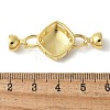 Brass Enamel Fold Over Clasps KK-M320-28G-3