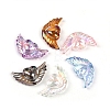 100Pcs Transparent Love Heart Wings Acrylic Beads PW-WG34D80-01-1