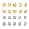 40Pcs 2 Colors Brass Beads KK-FH0005-64-1