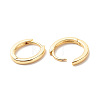 Brass Hinged Hoop Earrings for Women EJEW-G306-03G-2