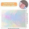 80Pcs 4 Colors A4 PET Stamping Hot Foil Paper DIY-FH0004-97-2