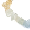 Chakra Natural & Synthetic Mixed Gemstone Chip Beads Stretch Bracelets for Women BJEW-JB13101-3