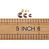 Brass Crimp Beads Covers KK-TA0007-81-7