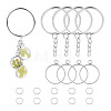 5Pcs 304 Stainless Steel Open Back Bezel Pendants STAS-TAD0001-01C-1