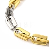 201 Stainless Steel Arch Links Chain Necklace NJEW-F22-39E-GP-3