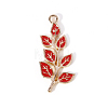 Thanksgiving Day Theme Alloy Enamel Pendants ENAM-M002-03G-18-1
