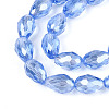 Electroplate Glass Beads Strands LS-EGLA-R008-11x8mm-6-3