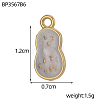 304 Stainless Steel Enamel Pendants STAS-OY011-01G-6
