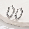 304 Stainless Steel Hoop Earrings YY3113-1-1