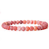Natural Crackle Agate Round Beaded Stretch Bracelet SF8562-23-1