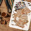 Plastic Drawing Painting Stencils Templates DIY-WH0396-514-3