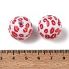 Printed Opaque Acrylic Beads AC-CBA6329-02-4