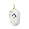 Natural Howlite Pendants GG-CBA5FCC-01G-02-1