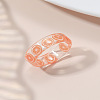 Summer Transparent Resin Fruit Pattern Finger Rings for Women WGF91BA-13-1