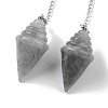 Natural Labradorite Pointed Dowsing Pendulums G-K338-13P-06-2