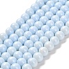 Painted Glass Bead Strands X-DGLA-S071-8mm-B15-1