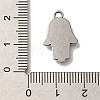 304 Stainless Steel Pendant Cabochon Settings STAS-H223-14AS-3