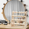 4-Tier Assembled Wood Bracelets/Bangles Display Riser Stands BDIS-WH0008-15-6