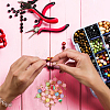 100Pcs Stripe Resin Connector Charms FIND-DC0002-40-5