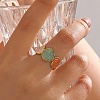 304 Stainless Steel Cuff Open Rings for Women RJEW-I113-02G-02-2