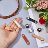 10Pcs 5 Colors PU Leather Belt Fixing Ring Buckle FIND-FH0017-67-3