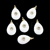 Natural White Jade Pendants KK-C251-01A-01-1