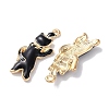 Alloy Enamel Pendants X-ENAM-O001-08K-G-2