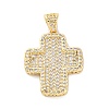 Brass Micro Pave Cubic Zirconia Pendants KK-S510-48G-05-1