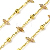 Handmade Faceted Natural Sunstone Beaded Chains CHC-L050-02G-05-1