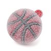 Sports Theme Flocking Silicone Pendants SIL-C012-02A-01-2