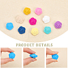40Pcs 10 Colors Food Grade Eco-Friendly Silicone Beads SIL-CA0001-46-5