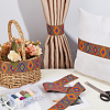 2.5Yards Rhombus Vintage Jacquard Polyester Ribbon OCOR-CY0004-48B-4